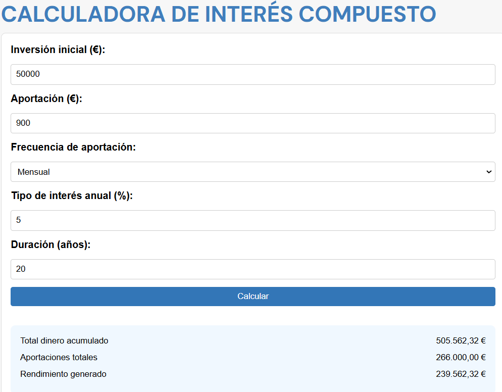 calculadora interes compuesto | IFI - invertir en fondos ejemplo calculadora interes compuesto, interes compuesto