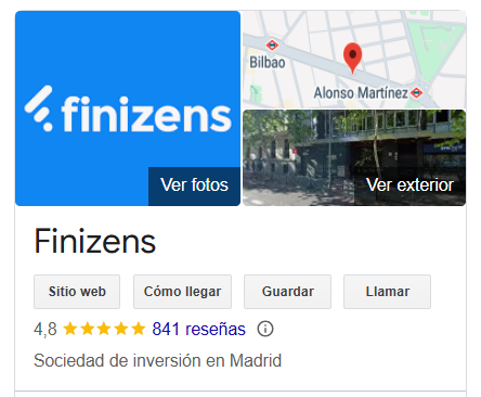 finizens opiniones | IFI - invertir en fondos Opiniones de Finizens Google