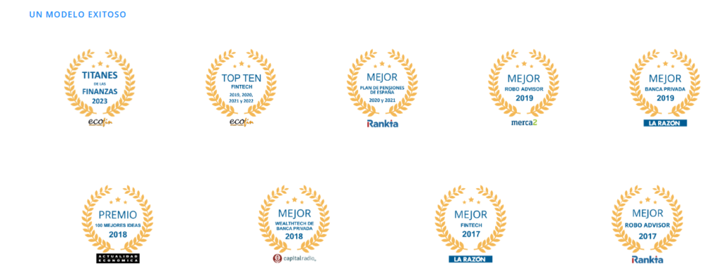 image | IFI - invertir en fondos Premios recibidos por Finizens