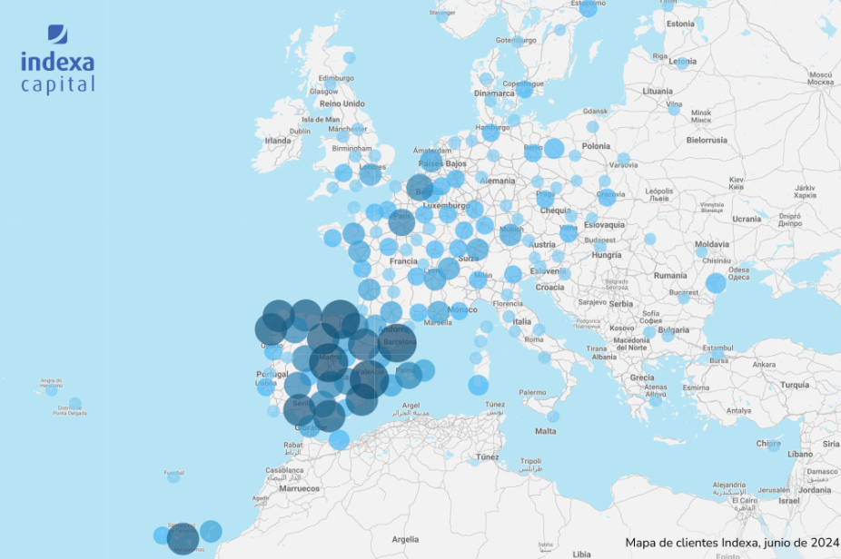 donde estan los clientes de indexa capital | IFI - invertir en fondos Mapa de clientes de Indexa Capital