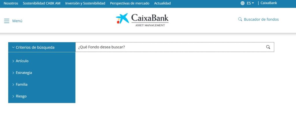 10-buscador-de-fondos-caixabank-am | IFI - invertir en fondos Buscador de fondos Caixabank AM