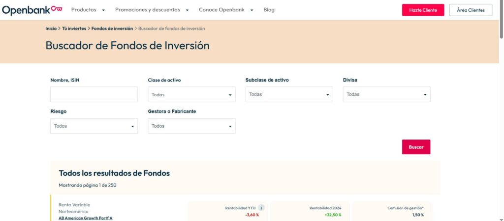 5-buscador-de-fondos-de-openbank | IFI - invertir en fondos Buscador de fondos Openbank