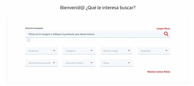 buscador-de-fondos-santander | IFI - invertir en fondos Buscador de fondos de inversión Santander