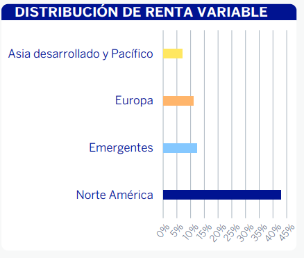 bbva-quality-inversion-decidida-distribucion-geografica | IFI - invertir en fondos Distribución geográfica de la cartera de acciones de BBVA Quality Inversión Decidida