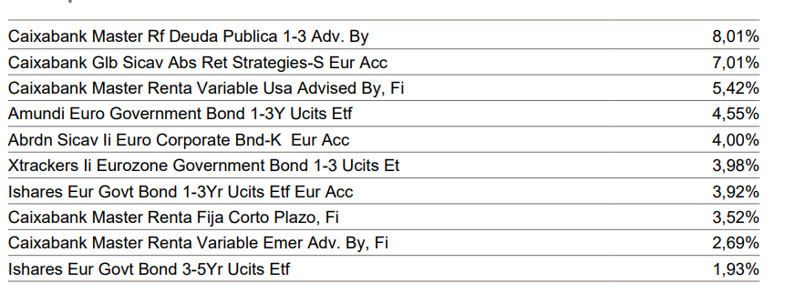 caixabank-pro-0-30-rv-principales-posiciones | IFI - invertir en fondos Principales posiciones de Caixabank Pro 0/30 RV